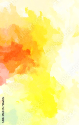 Watercolor painted background. Abstract Illustration wallpaper. Brush stroked painting. 2D Illustration.