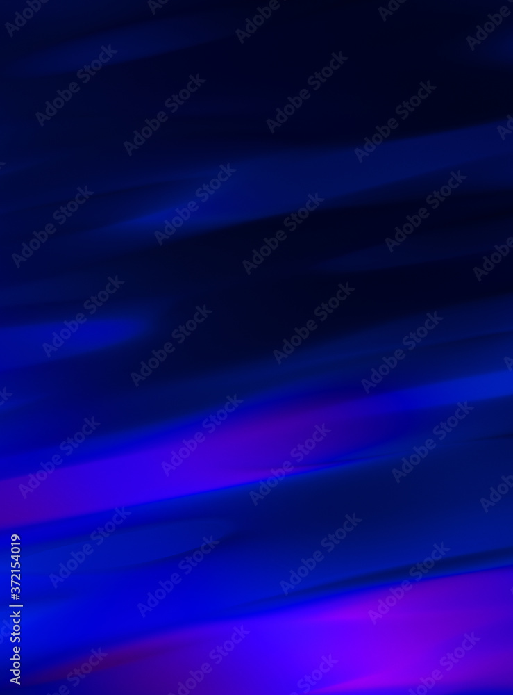 Fototapeta premium Cool background with vibrant waves of color. 2D illustration of wavy motion. Swirly colorful vibrant shapes. Abstract conceptual wallpaper.