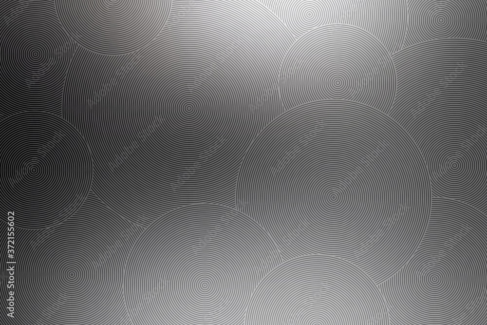Black metal oblique abstract background. Round lineal optical pattern. Black metal oblique abstract background. Round lineal optical pattern.