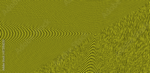 Pattern with optical illusion. Abstract striped background. 3d vector illustration.