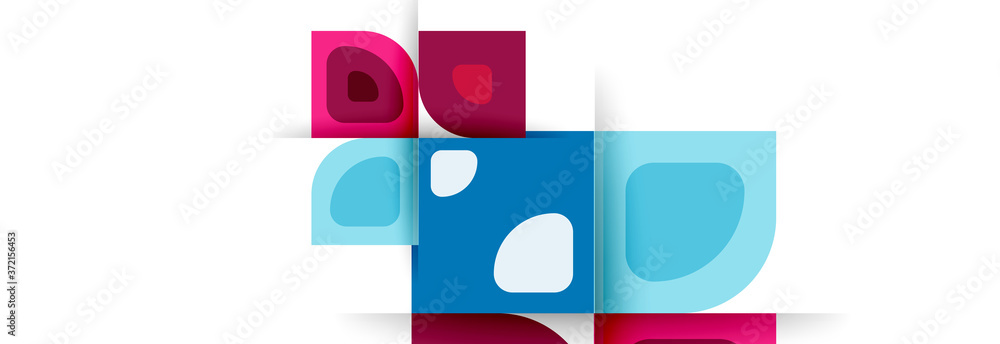 Set of vector modern geometric abstract backgrounds with repeating abstract round shapes patterns and shadow effects Set of vector modern geometric abstract backgrounds with repeating abstract round shapes patterns and shadow effects