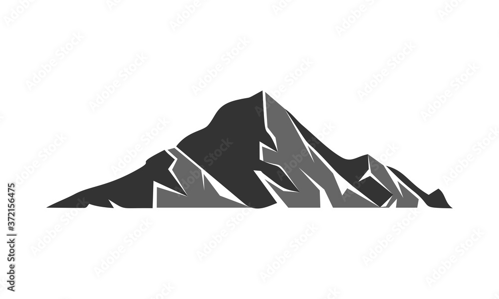 Mountain vector logo Stock Vector | Adobe Stock