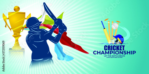 VECTOR ILLUSTRATION FOR CRICKET CHAMPIONSHIP