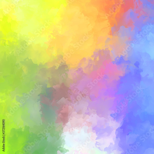 Creative abstract painting. Background with artistic brush strokes. Colorful and vibrant illustration. Painted art.