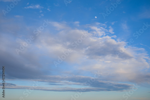 Beautiful view of evening sky with clouds