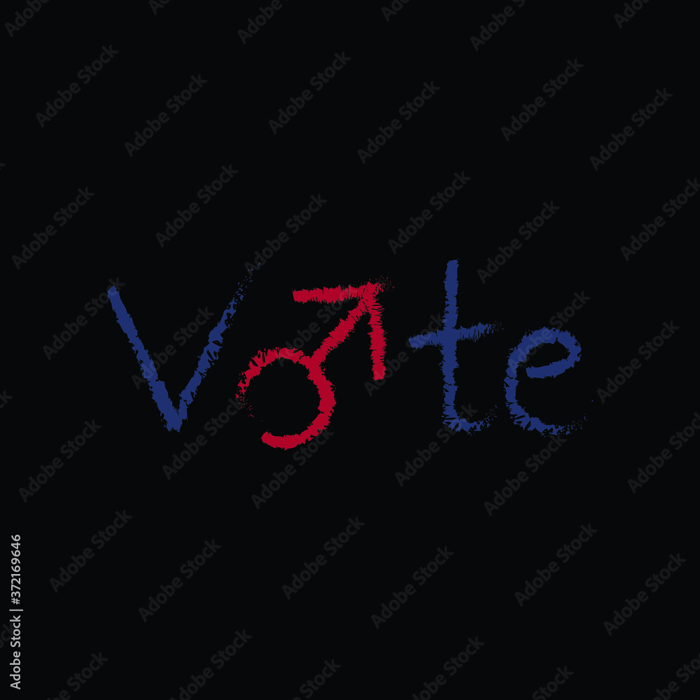 Voting Vote Man Male Men Gender Sign Vote Election 2020 Typography Vector Voting Vote Man Male Men Gender Sign Vote Election 2020 Typography Vector
