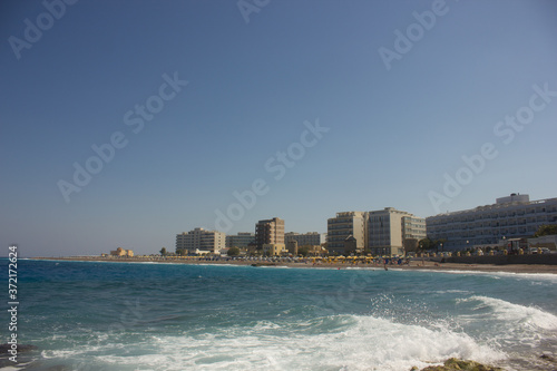 Greek beaches. Rhodes island. Summer vacation. Euro-trip. © andreswestrum