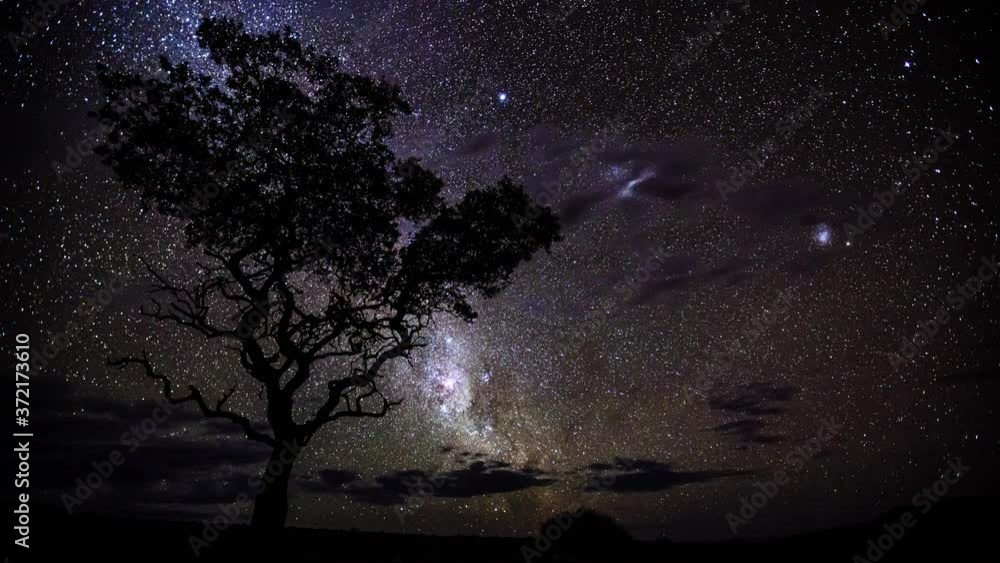 Timelapse, Milkyway, Palmwag, Namibia