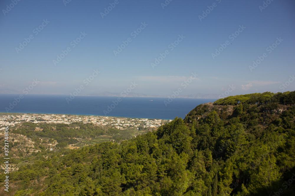 Panorama of Greece. Rhodes island. Rest at the sea. Euro-trip. Panorama of Greece. Rhodes island. Rest at the sea. Euro-trip.