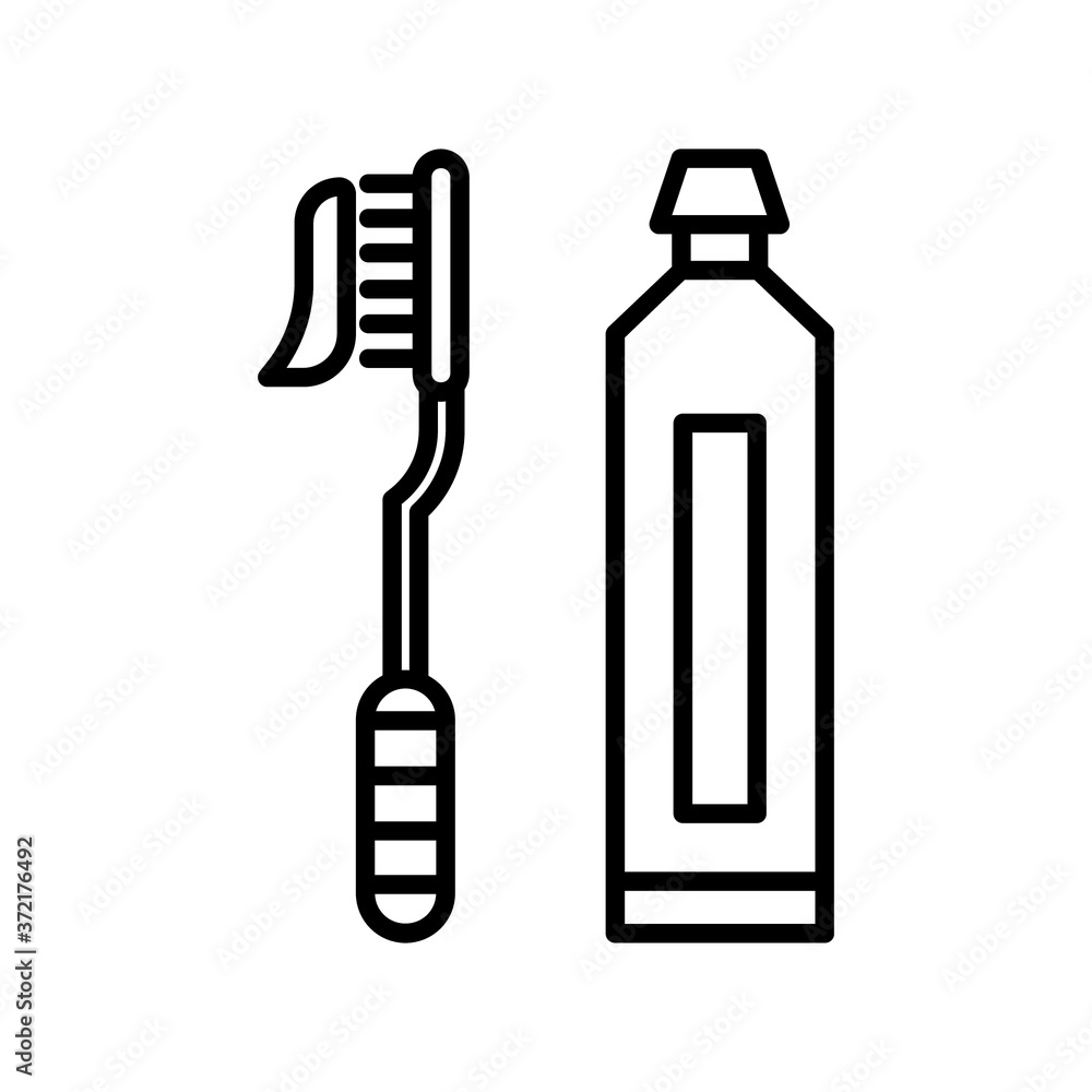 tooth brush and paste icon black and white tooth brush and paste icon black and white