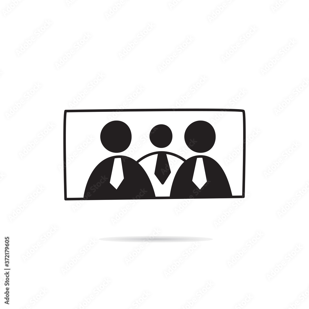 business people family photo vector illustration business people family photo vector illustration