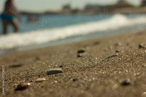 Wallpaper Mural Greece. Rhodes island. Rest at the sea. Euro-trip. Sea water surface. Mountains in the background. Torontodigital.ca