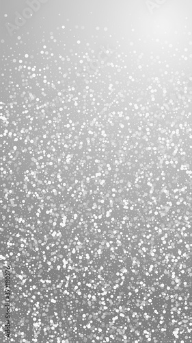 Random white dots Christmas background. Subtle fly