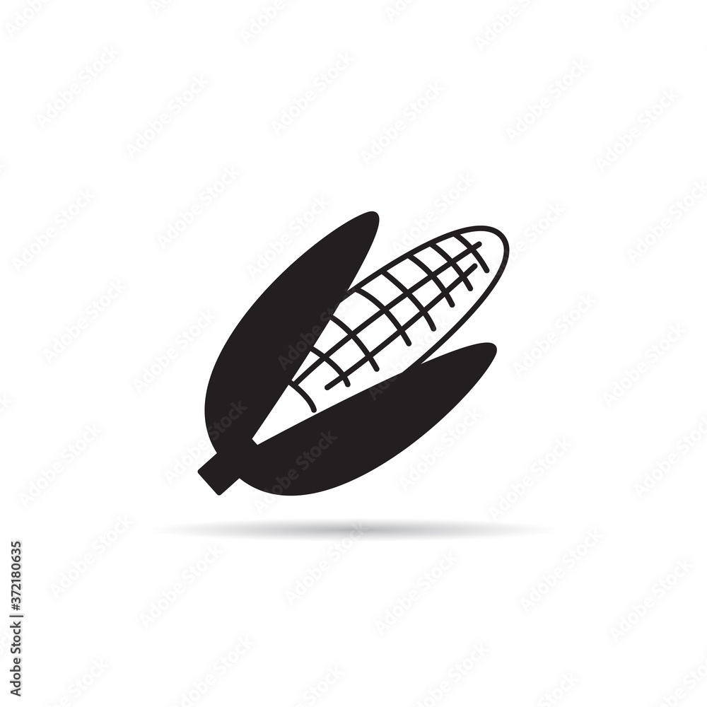 corn icon on white background vector corn icon on white background vector