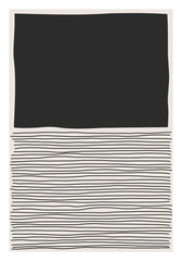 Papier peint photo Minimaliste art Dessin artistique abstrait aux lignes contemporaines  © C Design Studio