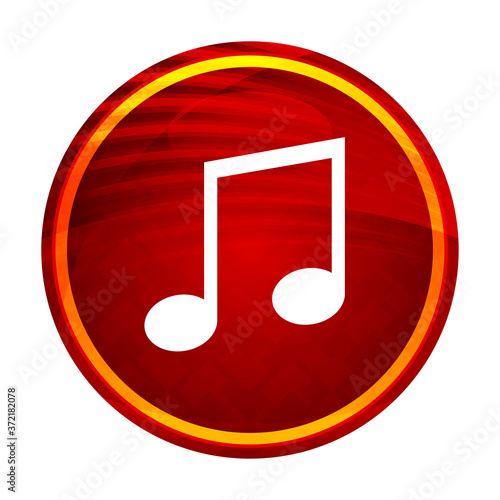 Music icon creative red round button illustration design