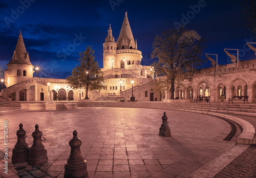 Fisherman's Bastion, Budapest in dusk