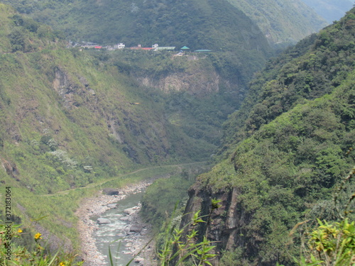 BAÑOS. ECUADOR.  PASTAZA RIVER photo