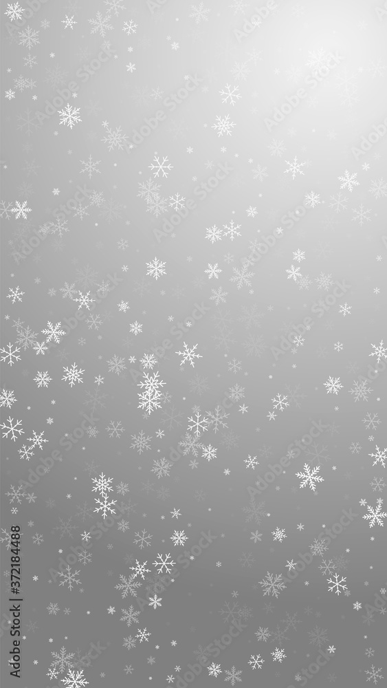 Sparse snowfall Christmas background. Subtle flyin Sparse snowfall Christmas background. Subtle flyin