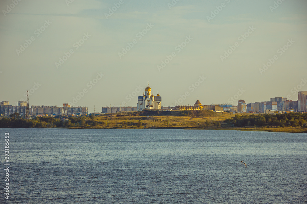 Travel across Russia. The river in the Chelyabinsk region.