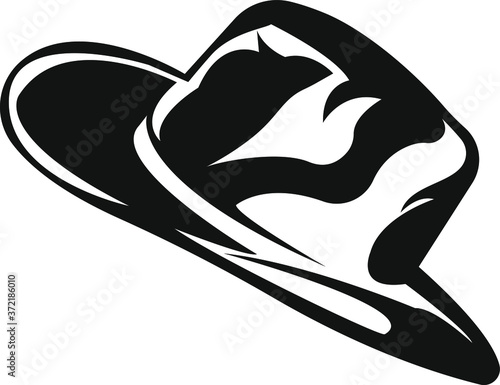 Silhouette of a cowboy hat 