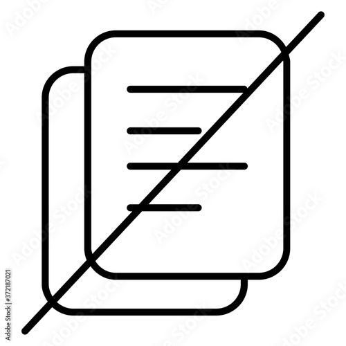 Document rejected icon