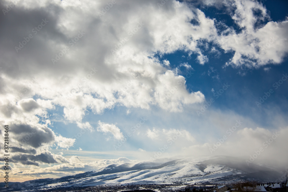 Winter in La Cerdanya, Pyrenees, Spain