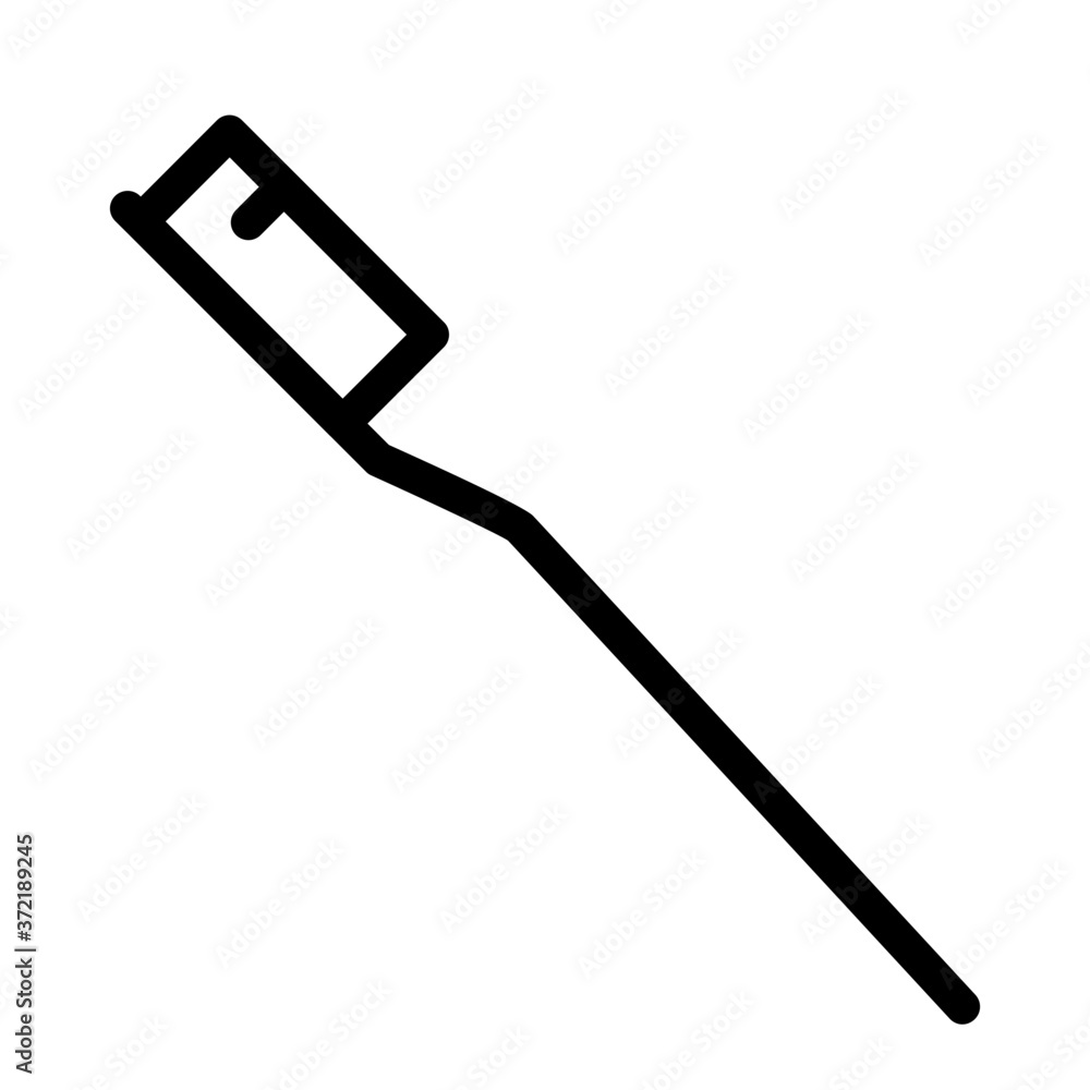 Tooth brush with paste icon Tooth brush with paste icon