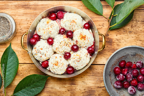 Czech dumplings or knedliky photo