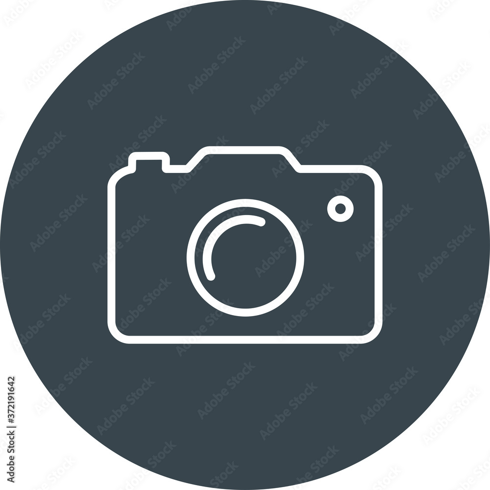 Photo camera web vector icon Photo camera web vector icon