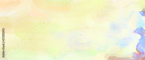 Fototapeta Naklejka Na Ścianę i Meble -  Modern brush strokes painting. Watercolor abstract painting with pastel colors. Soft color painted illustration of calming composition for poster, wall art, banner, card, book cover or packaging.