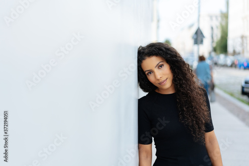 Photography Quiet introvert young woman with a gentle smile
