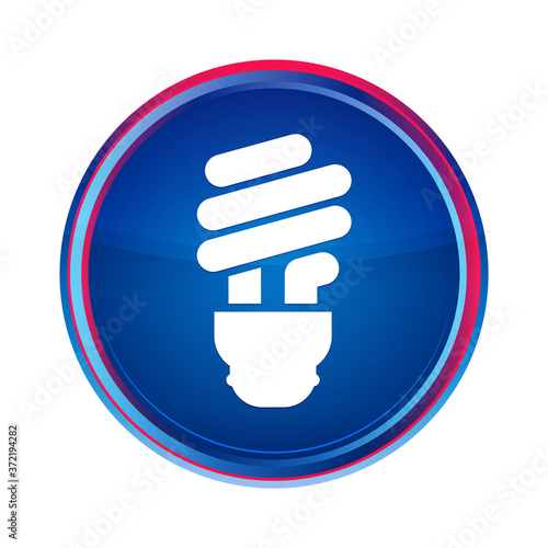 Bulb icon silky blue round button aqua design illustration