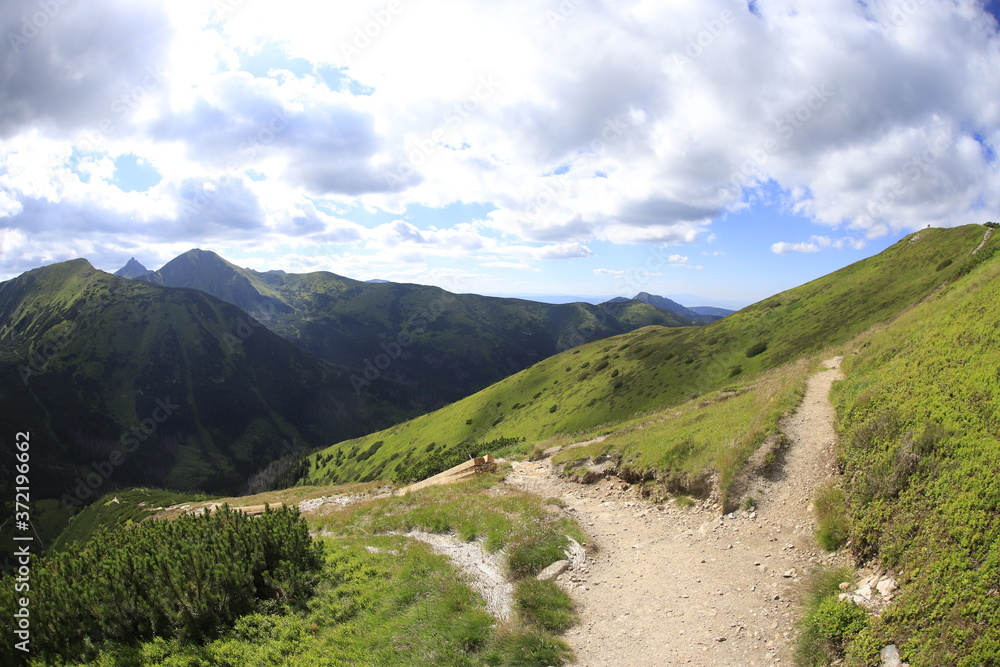 Hiking near Trzydniowiański Wierch, Tatra Mountains