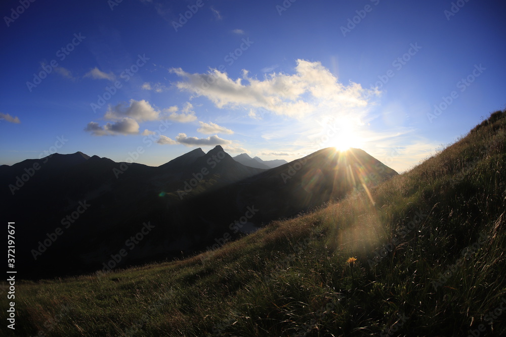 Sunset in Western Tatra Mountains