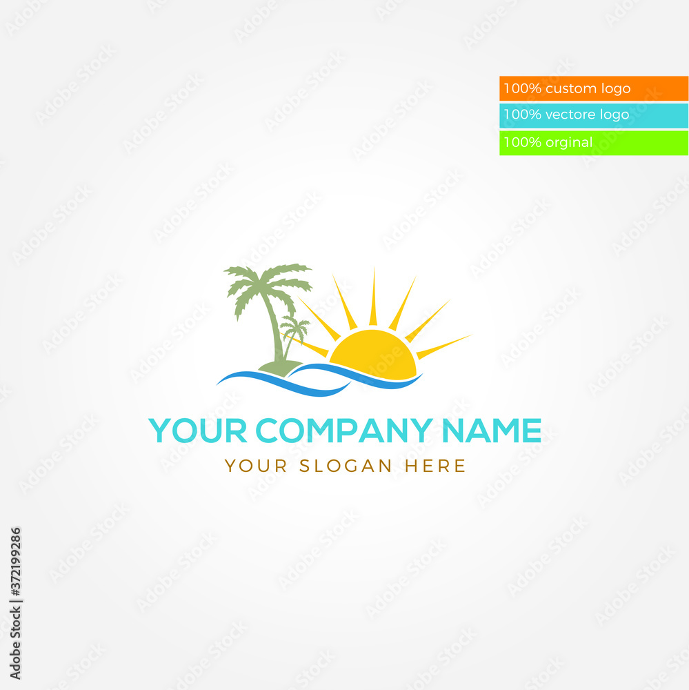 Fototapeta premium creative tree logo