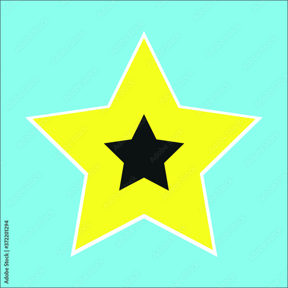 Obraz premium star on a blue background