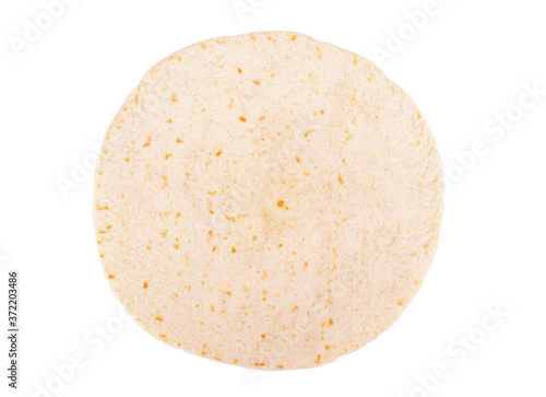 Photos Corn tortillas on white background. Unleavened bread