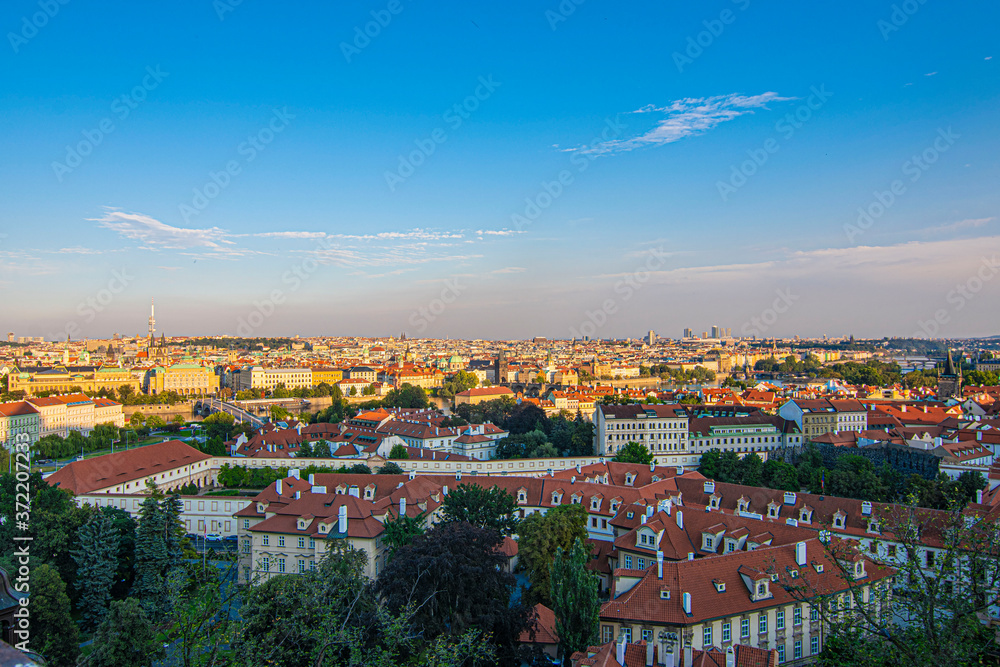 Panorama tetti di Praga