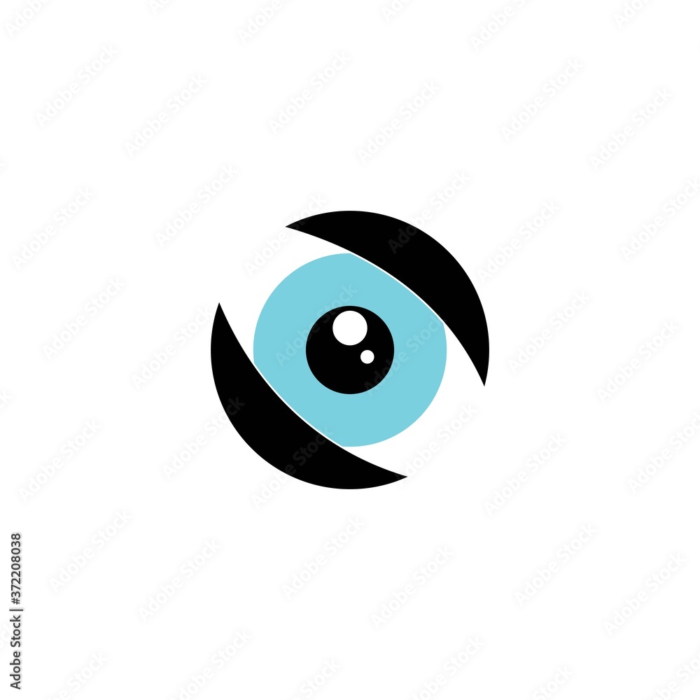 Obraz premium eye icon logo vector template