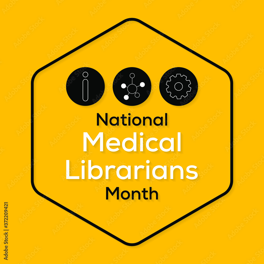 Vector illustration on the theme of National Medical Librarians month observed each year during October.