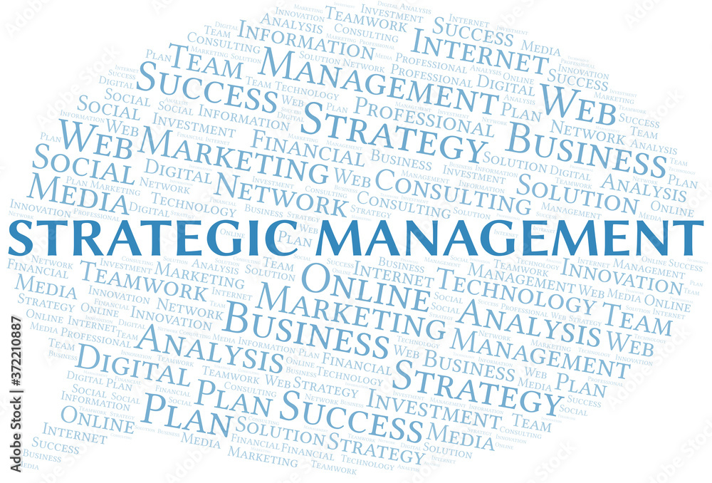 Strategic Management word cloud create with text only. Strategic Management word cloud create with text only.
