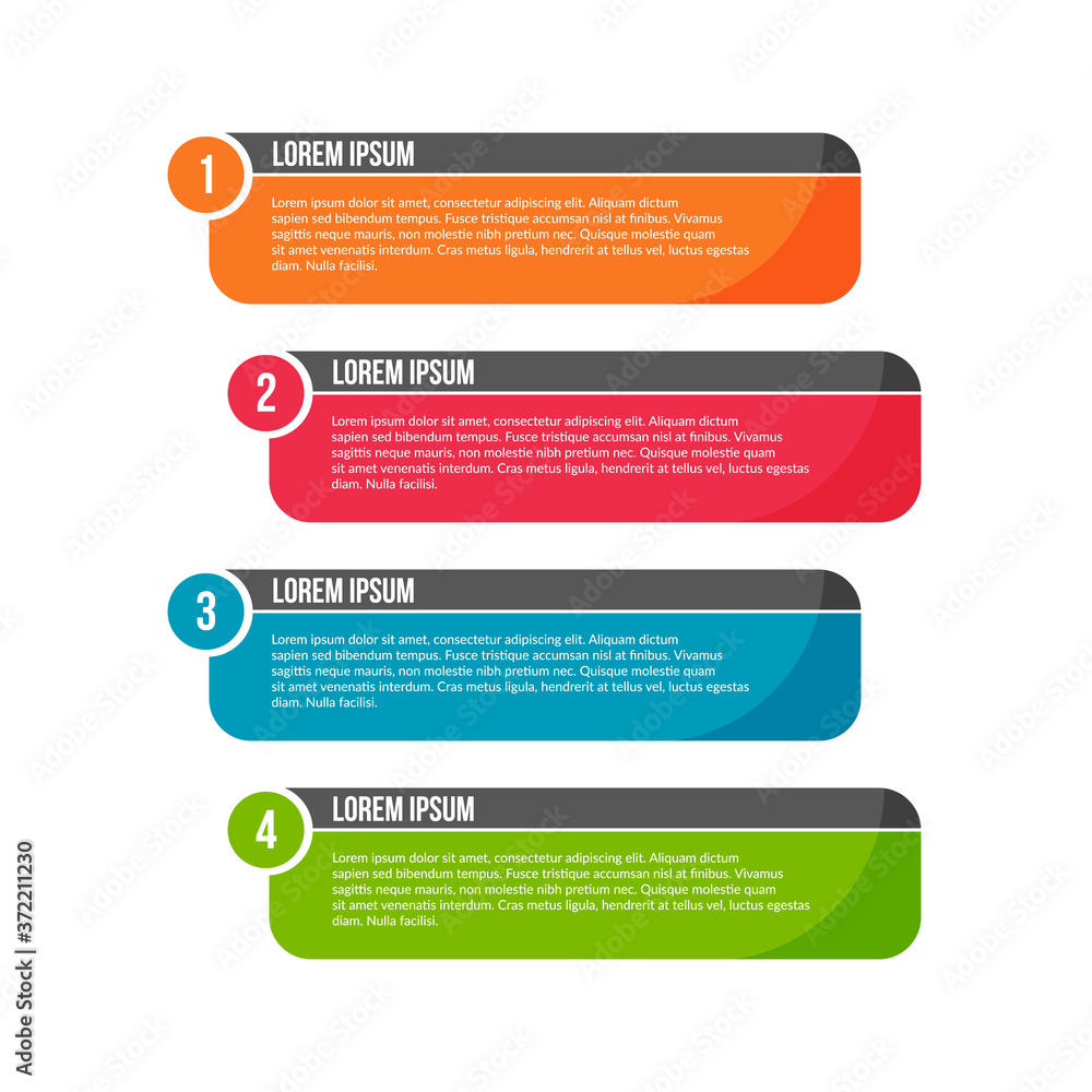 Colorful infographic steps template Colorful infographic steps template