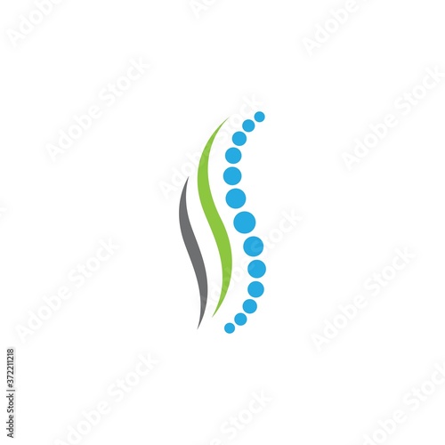 Spine logo template vector icon