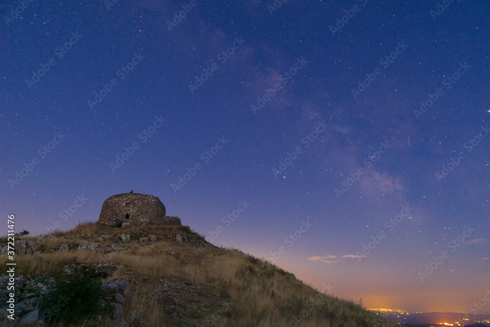 Italy Tuscany Grosseto, Mount Amiata Arcidosso, the milky way seen from the hermitage of Monte Labbro, David Lazzaretti