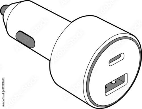 Professional Car charger - vector, electronics, automotive