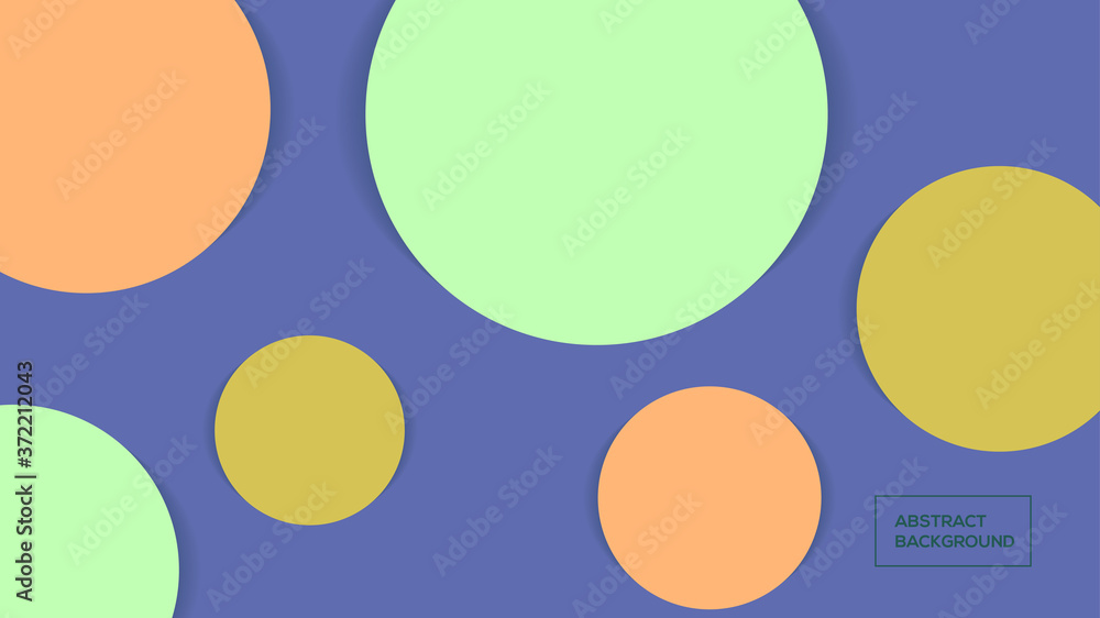 polka dot Circle paper cut abstract background vector illustration best for background, poster and wallpaper