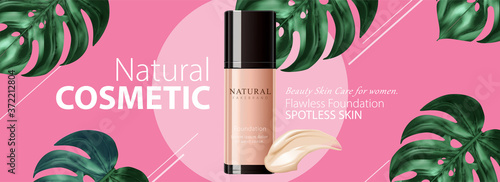Ad banner for beauty product