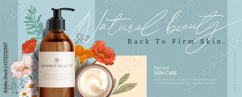 Ad banner for beauty product