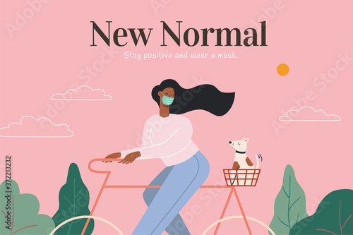 New normal concept illustration